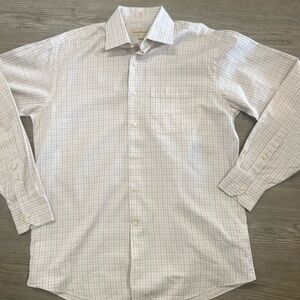 Tommy Bahama Men's White Checkered Shirt 15 1/2 34/35